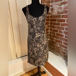 Peruvian Connection Black and Cream Lace Dress